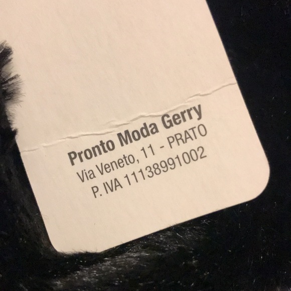 Miss Moda Women’s Black Faux Fur Neck Tie Cape Size S - Picture 6 of 6